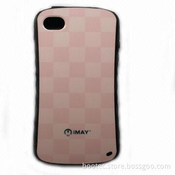 Soft TPU Case for iPhone 4/4S with Diamond Shape Edge, Using Latest IMD Technology